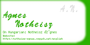 agnes notheisz business card